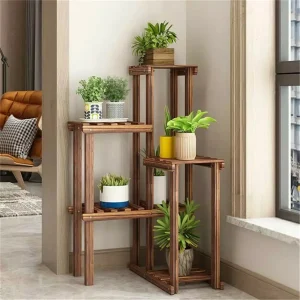 6 Tier Wood Shelf