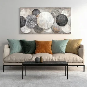 Modern solid wood frame canvas painting