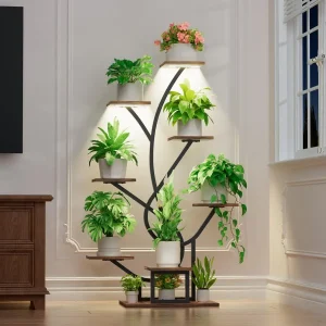 8 Tiered  Plant Stand With Grow Lights