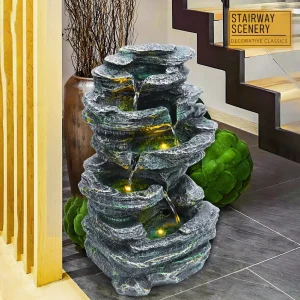 6-Layer Rock Water Fountain