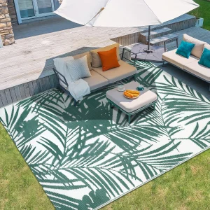 Outdoor Rug Waterproof Reversible