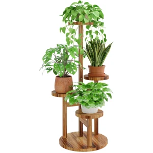 4 Tier Wood Plant Stand