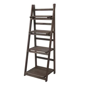 4 Tier Wooden Plant Stand