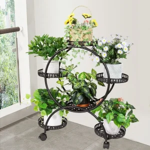 4-Wheel Free Moving Display Shelf