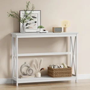 Modern 2-Tier Console Table