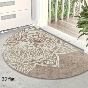Semi-circular rug