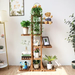 6 Tier Wooden Plant Stand
