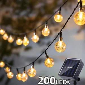 Solar crystal String Lights