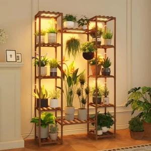 62.2" Tall Plant Stand with Grow Lights