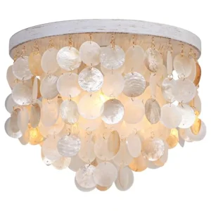 Capiz Shell Chandelier Ceiling Light