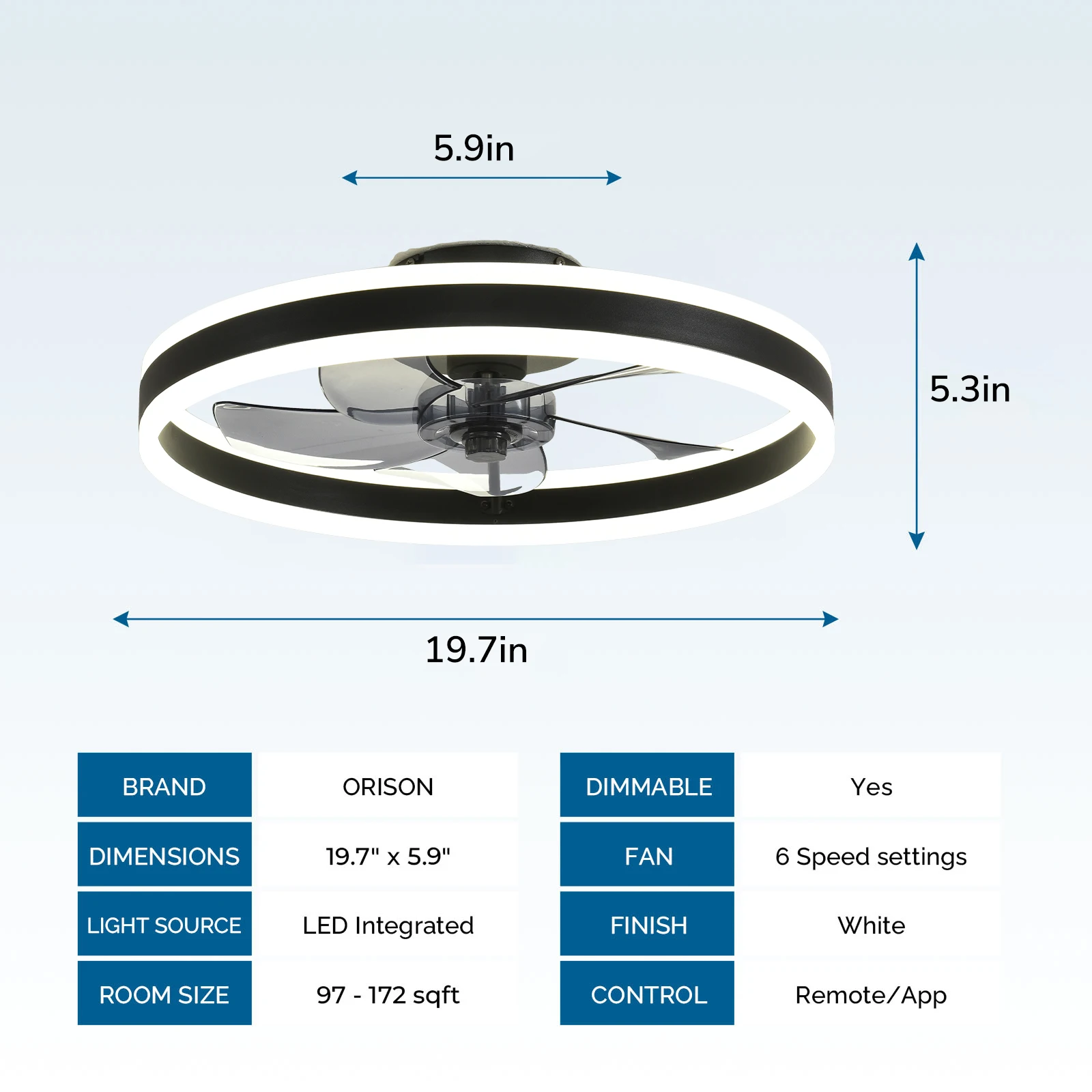 Ceiling Fan with Remote Control - Image 3