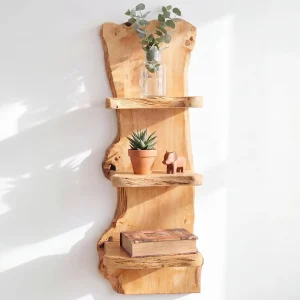 Solid Live Edge Floating Shelf