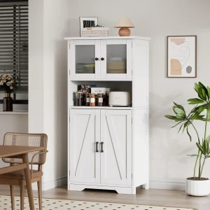 50 Inch Tall Freestanding Storage Cabinet